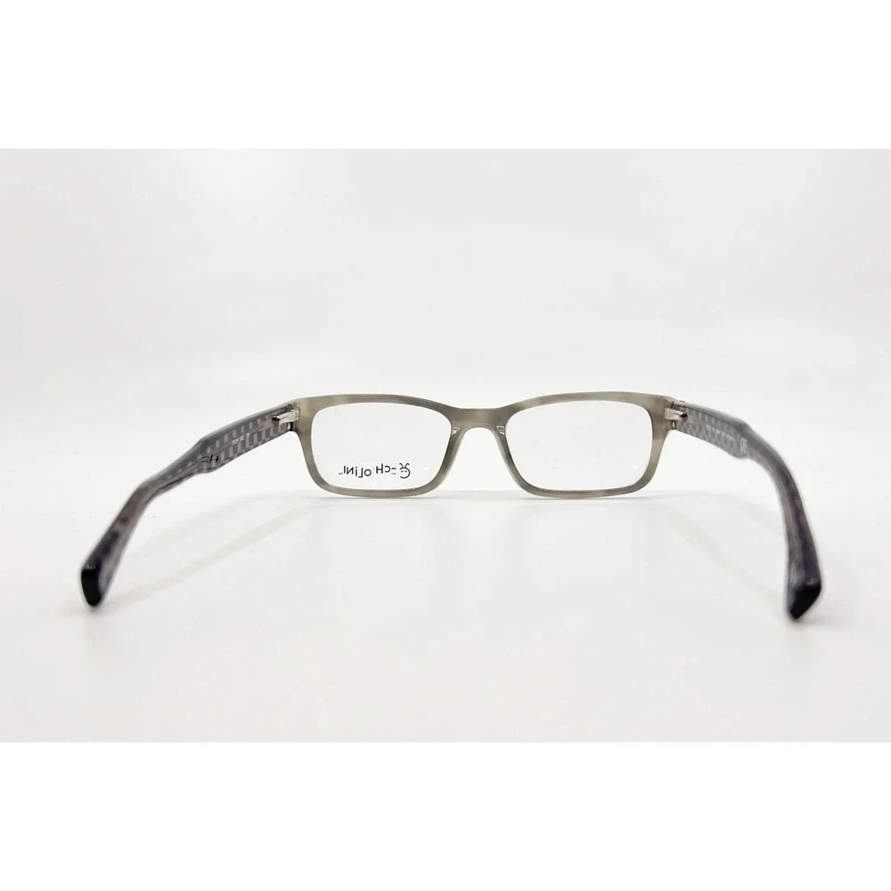 Occhi 1022 Grey Tort Checks Eyeglasses Frames 46-16-130 Womens Rectangle Gray